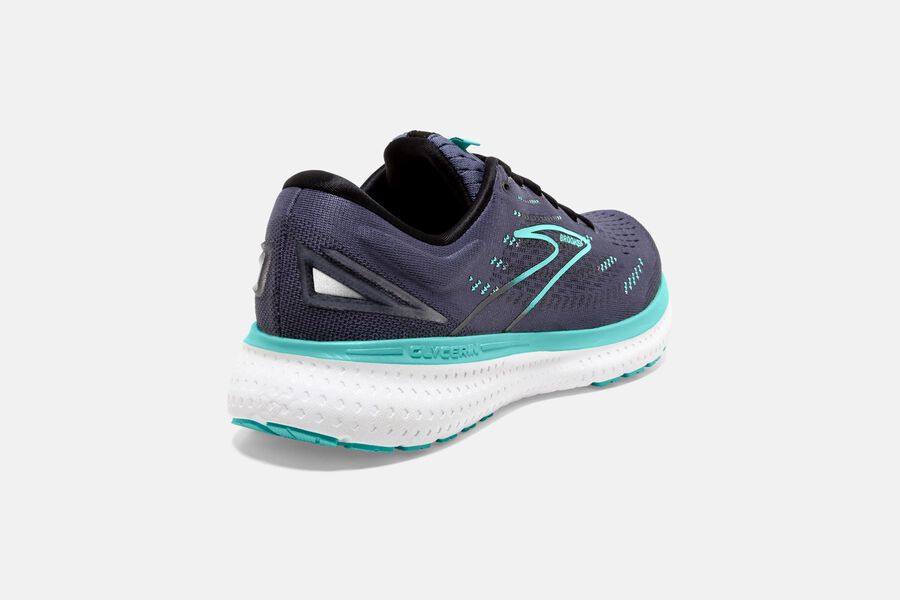 Brooks Israel Glycerin 19 Road Running Shoes Womens - Dark Grey/Blue - JLH-519206